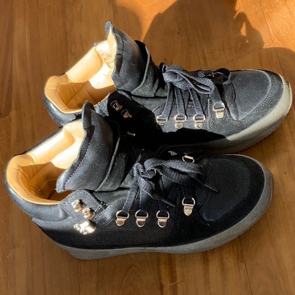 Isabel Marant Brent hiking boots black suede leather size 36 Isabel Marant boots - Picture 5 of 12